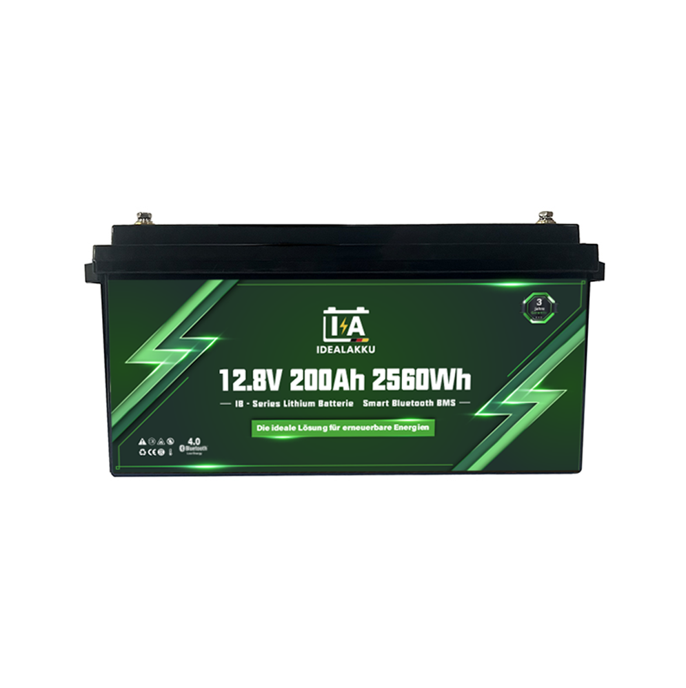 Idealakku IB SERIES liitiumaku LiFePO4 12V 200Ah Smart BMS Bluetooth - Pilt 3